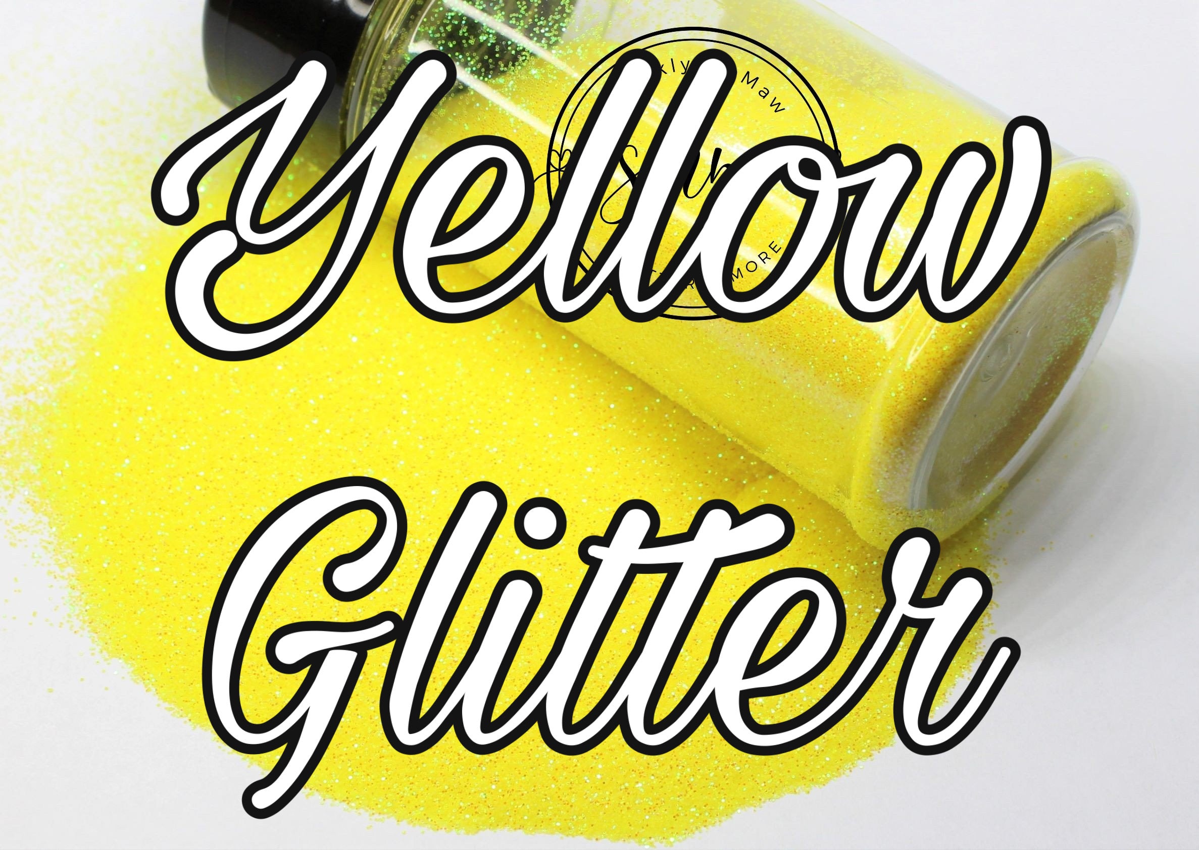 Yellow Glitter – Sparkly MeMaw LLC