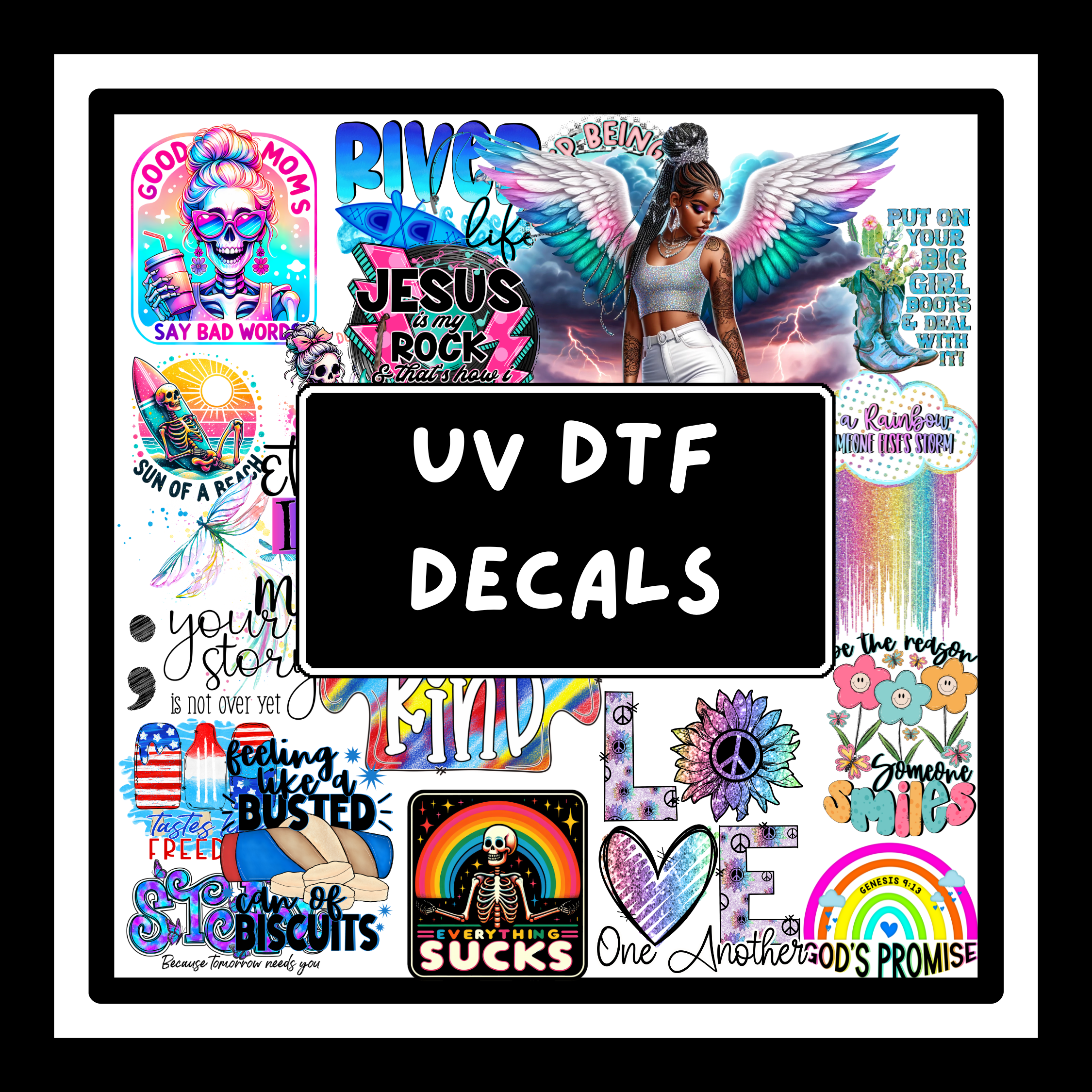 Yellow Ranch UV DTF Decal