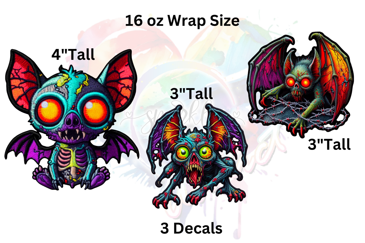 Creepy Decals UV DTF Decal Set