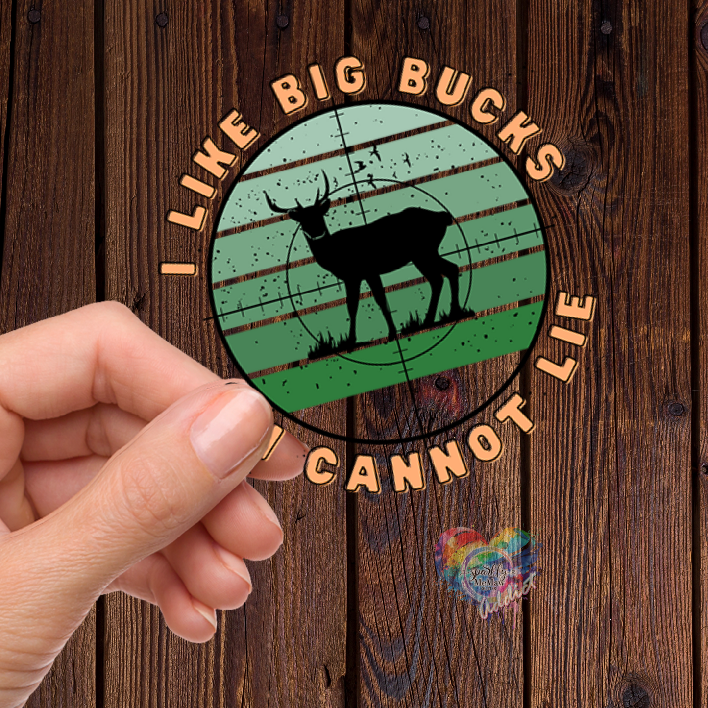 I like Big Bucks UV DTF Decal 3.5 inches