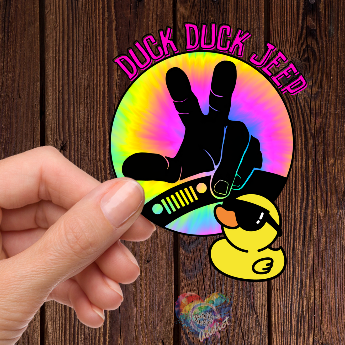 Duck Duck J UV DTF Decal