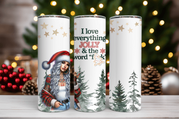 I love everything Jolly and the Word F UV DTF 20 oz Wrap