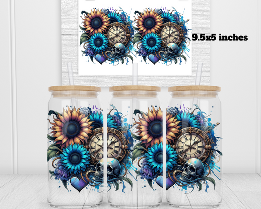 Skulls N Flowers 2 UV DTF Wrap