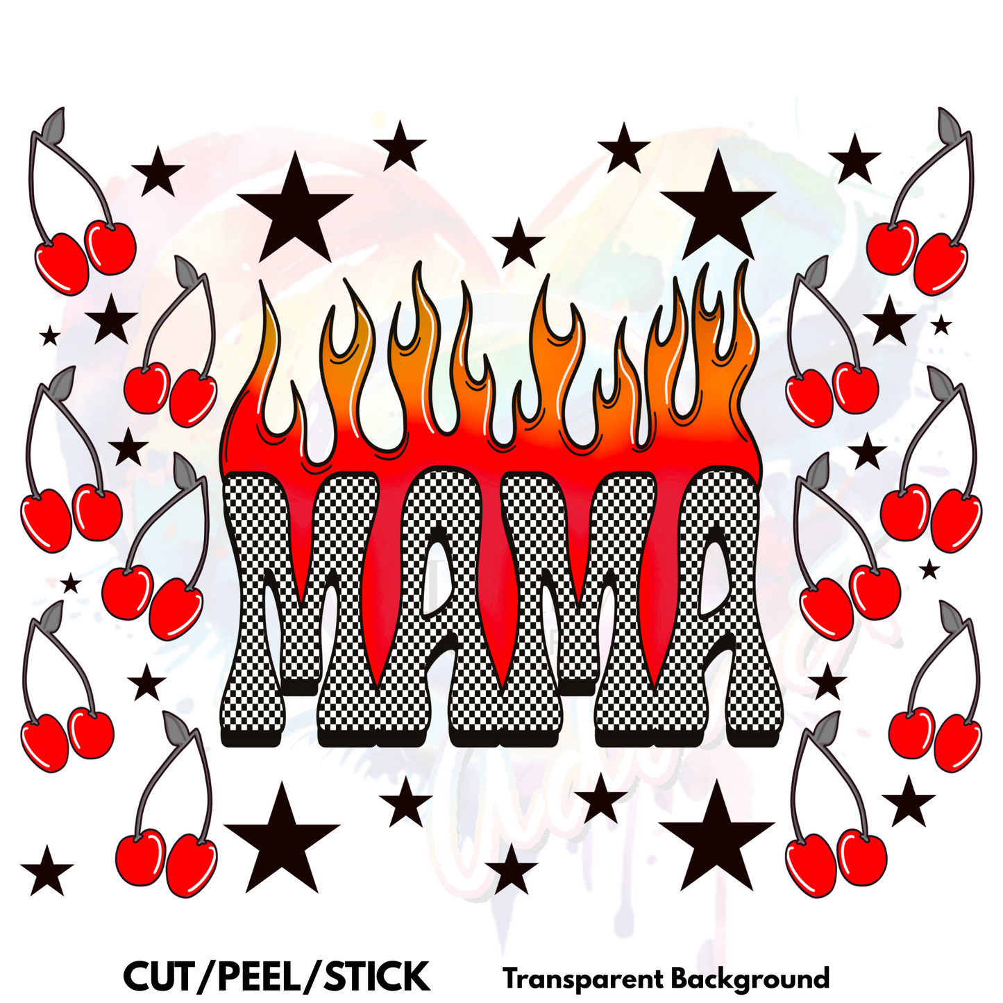 Red Flame Mama Multiple Sized Wraps (16 oz, 20 oz, 20 oz skinny , 40 oz) (Copy)