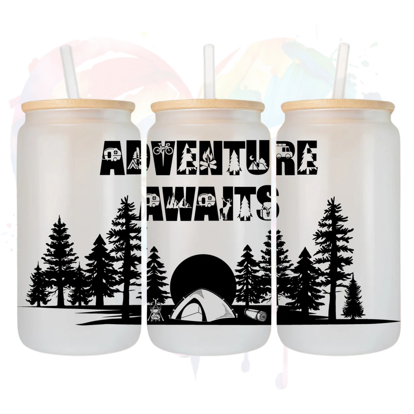 Adventure Awaits UV DTF 16 oz Wrap