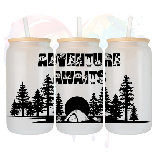 Adventure Awaits UV DTF 16 oz Wrap