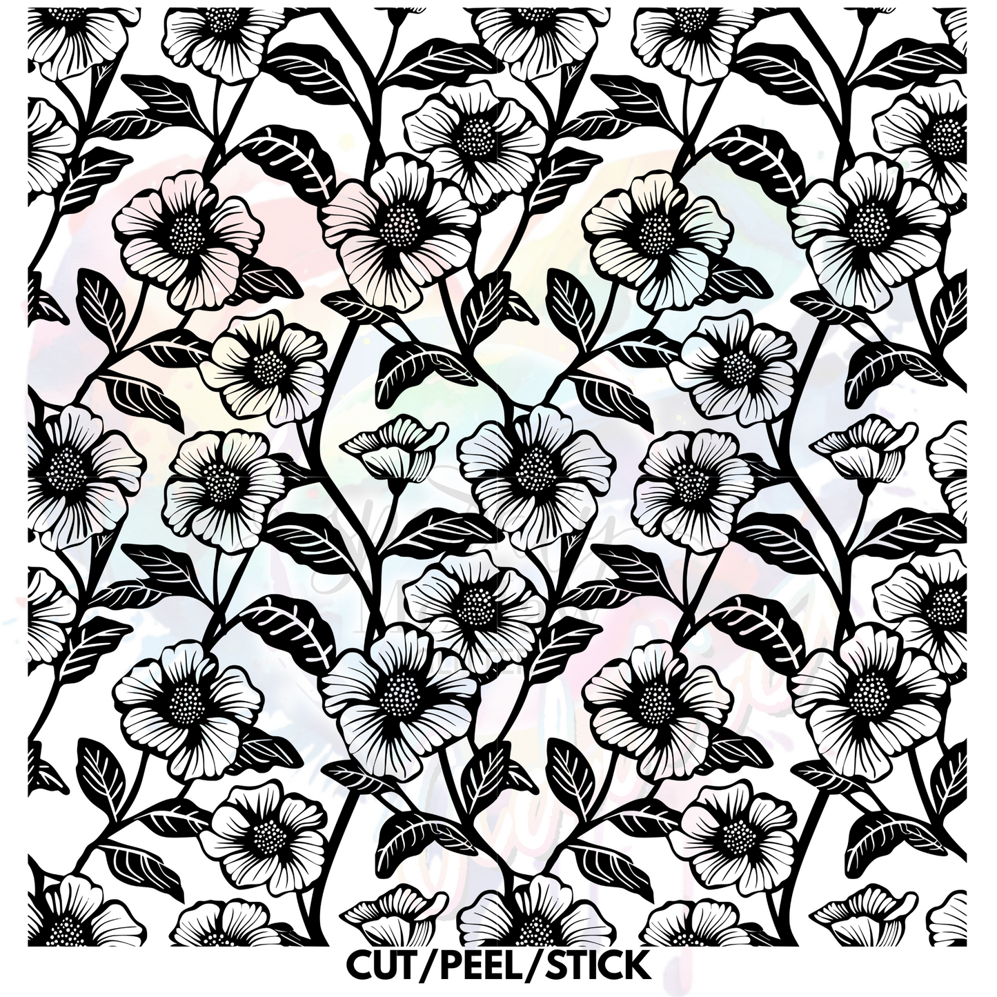 Floral Pattern 3 Element Sheet 10X10