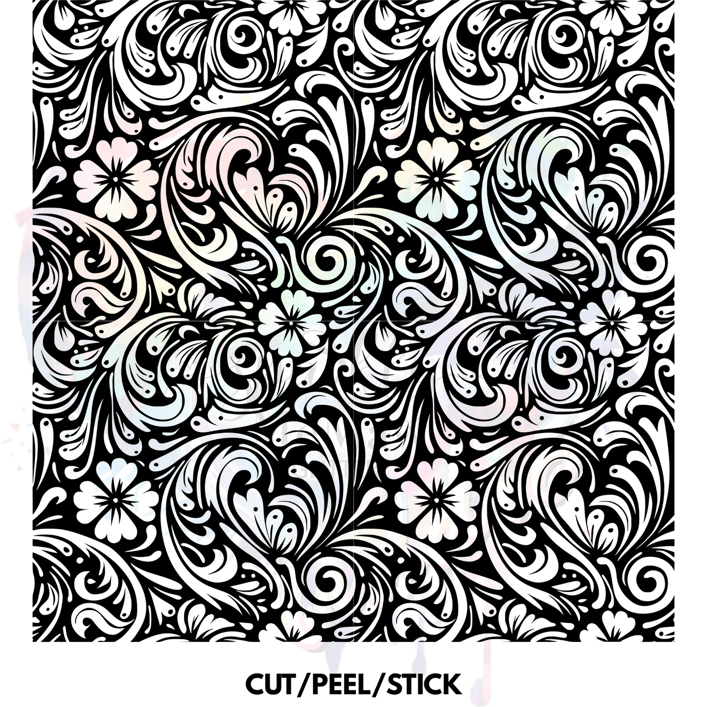 Tooled Leather 15 Element Sheet 9x9
