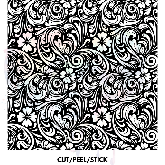 Tooled Leather 15 Element Sheet 10X10
