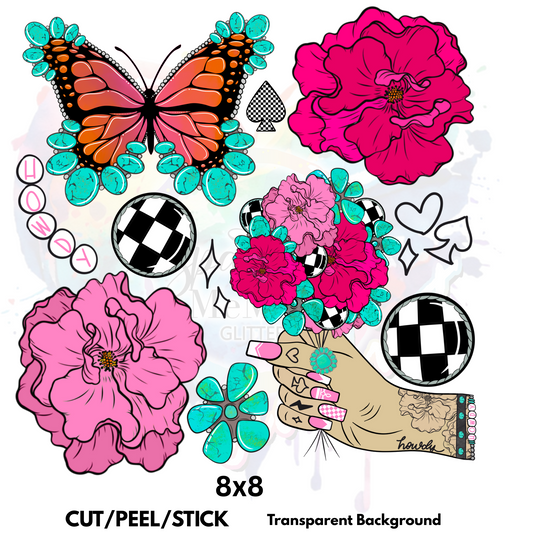 Spring Howdy Element Sheet 8x8