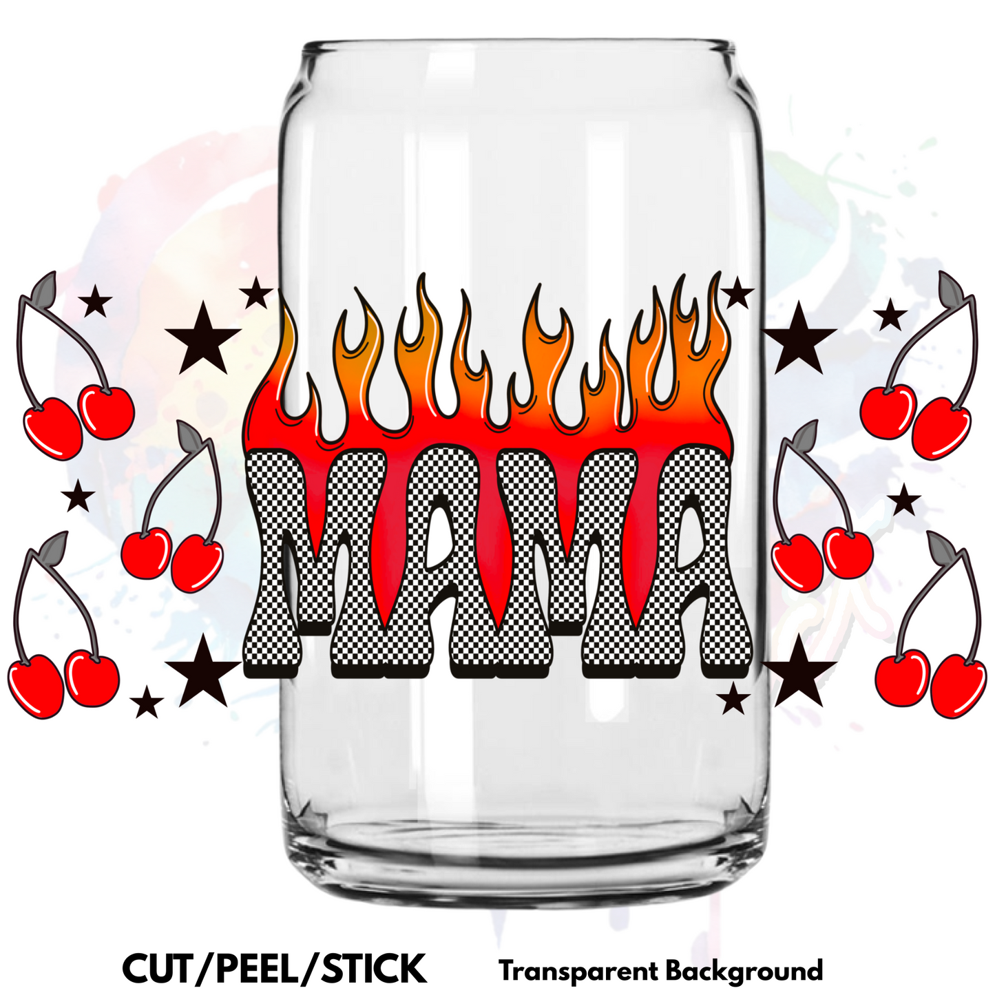 Red Flame Mama Multiple Sized Wraps (16 oz, 20 oz, 20 oz skinny , 40 oz) (Copy)