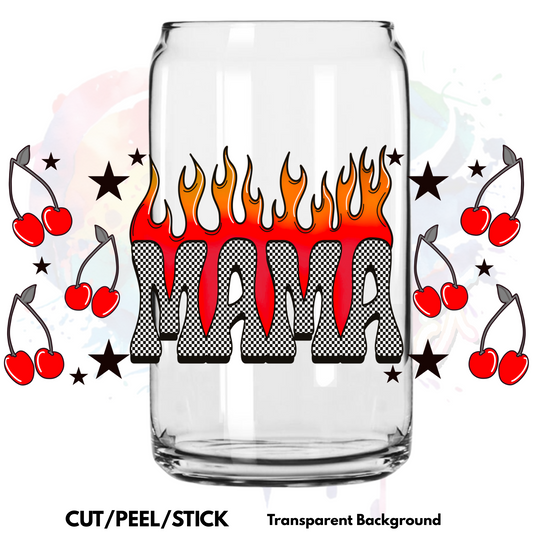 Red Flame Mama Multiple Sized Wraps (16 oz, 20 oz, 20 oz skinny , 40 oz) (Copy)