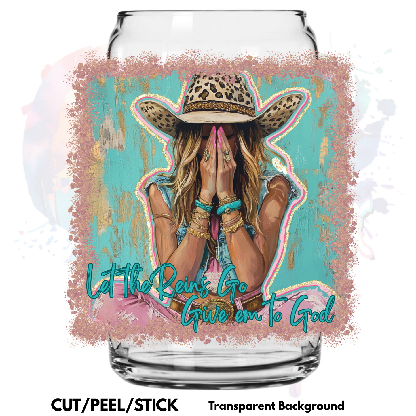 Let the Reins Go UV DTF Decal