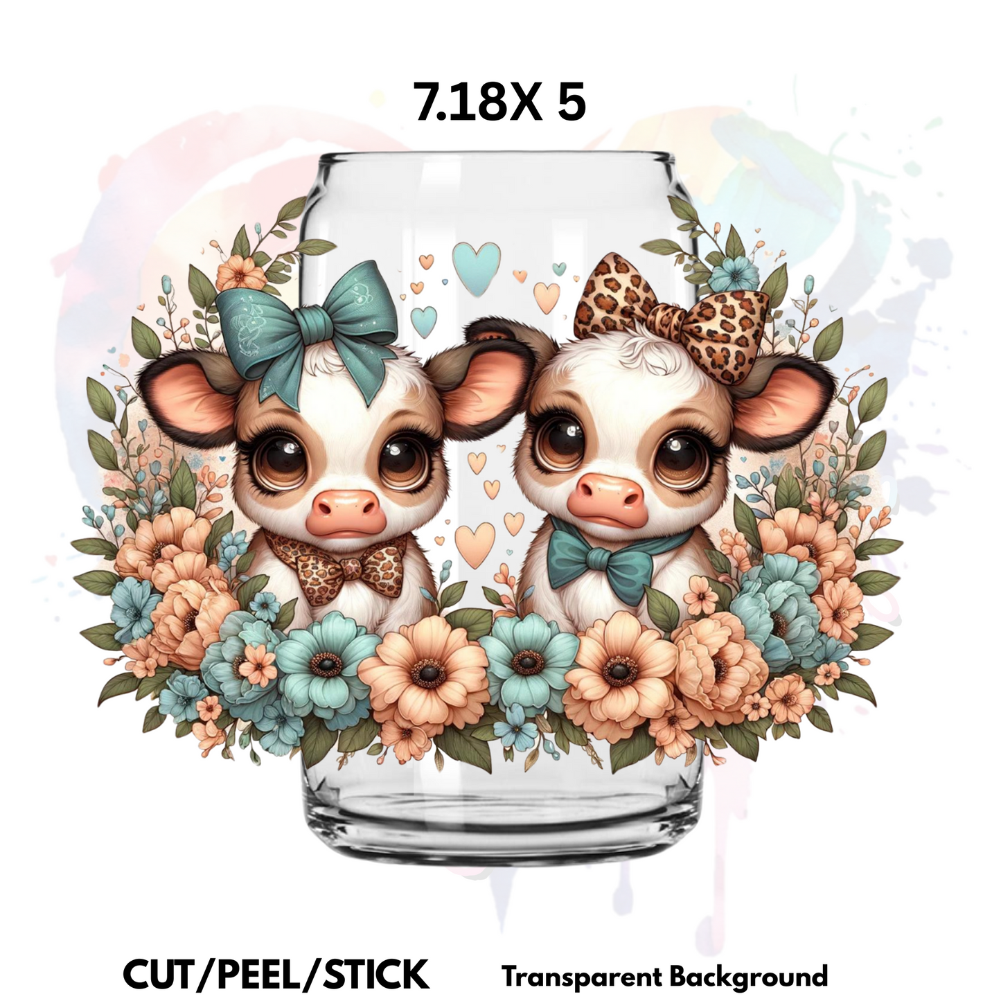 Baby Cows 3 UV  DTF  Wrap