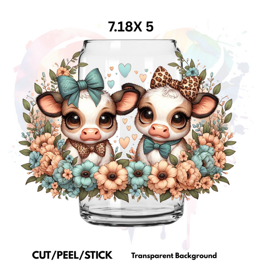 Baby Cows 3 UV  DTF  Wrap