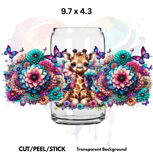 Giraffe 143 UV  DTF  Wrap