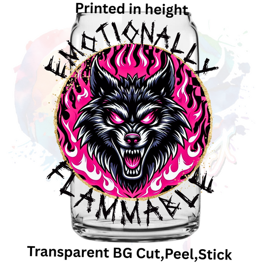 Emotionally UV DTF Decal (2 styles)