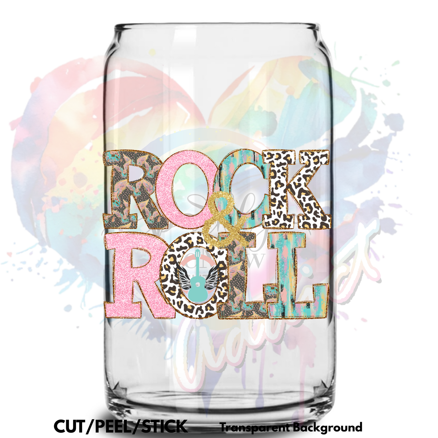 Rock and Roll 2   UV DTF Decal
