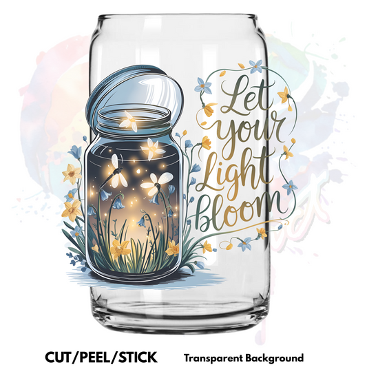 Let your Light Bloom UV DTF Decal