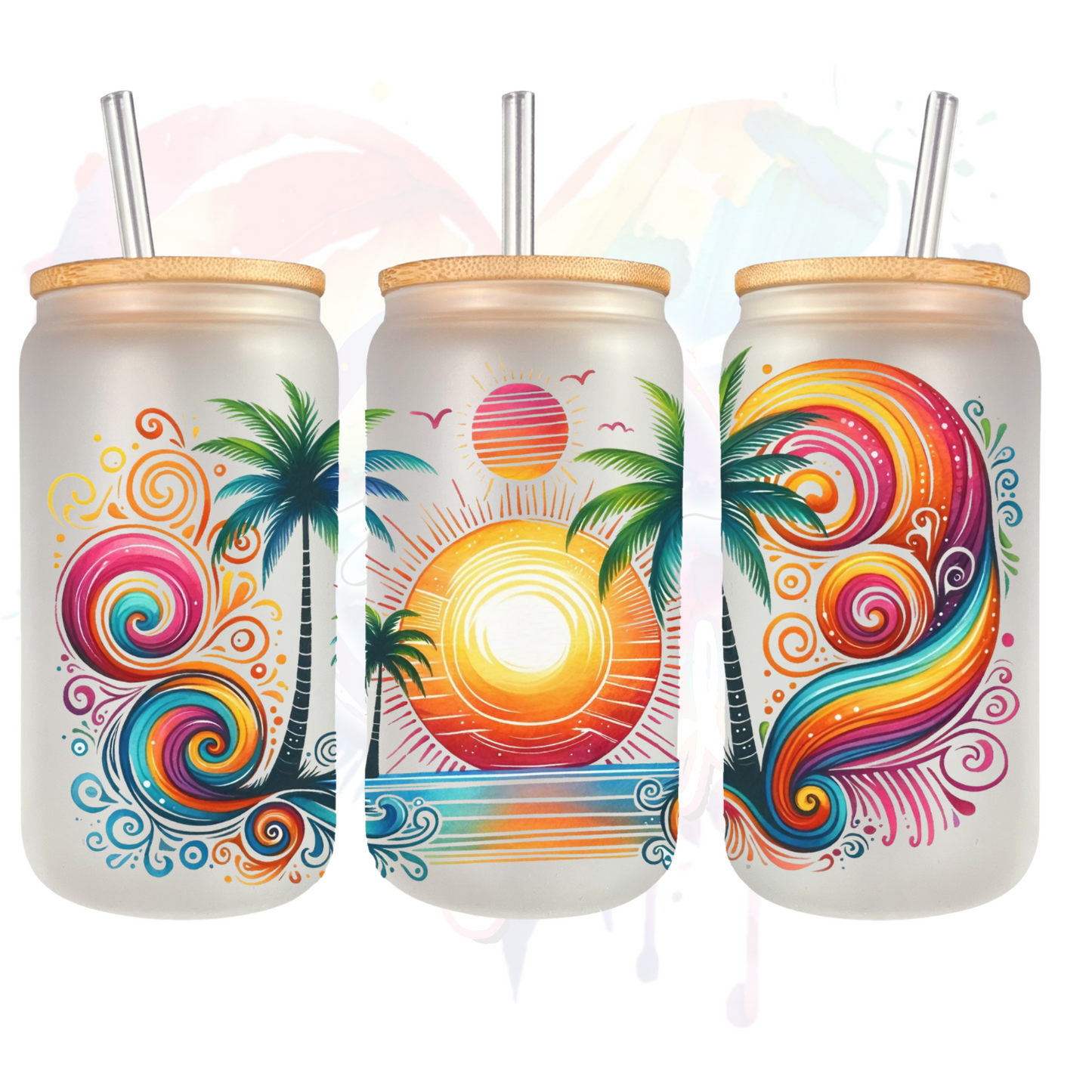 Sunset 1 UV DTF 16 oz Wrap