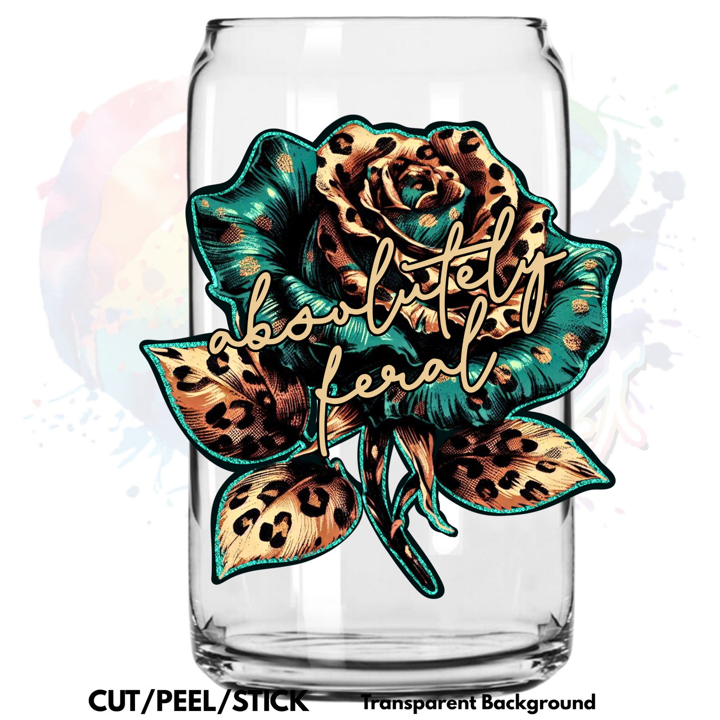 Feral Rose UV DTF Decal