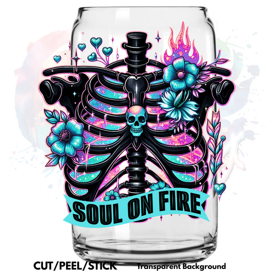 Soul on fire  UV DTF Decal