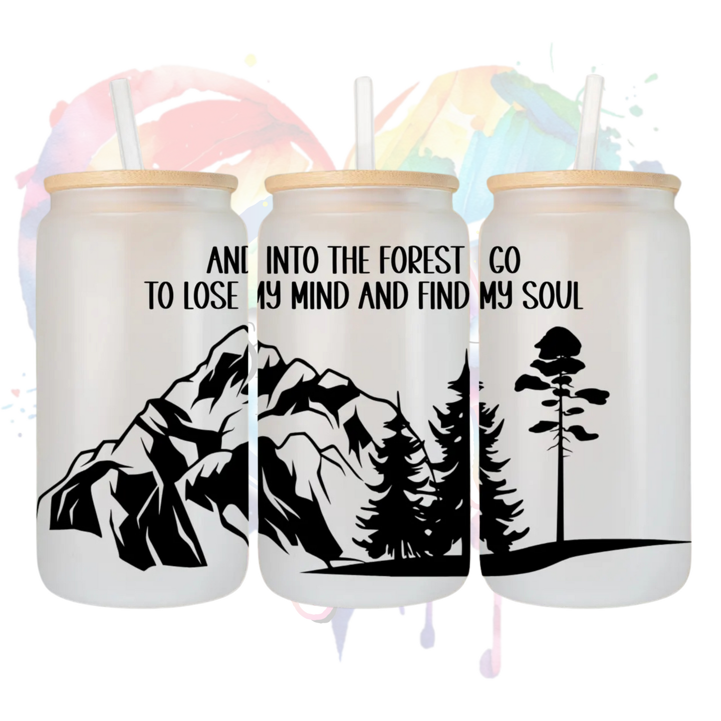 And into the forest I go  UV DTF 16 oz Wrap