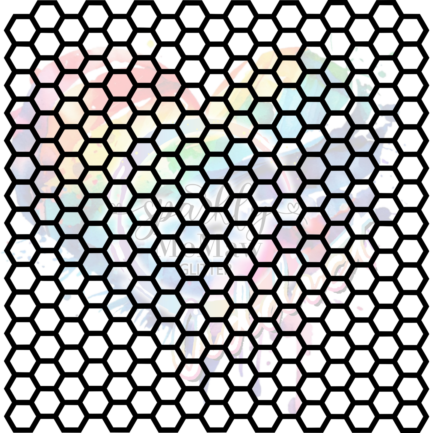 Honey Comb UV DTF Element Sheet 10X10