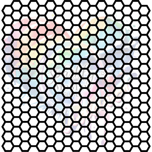 Honey Comb UV DTF Element Sheet 10X10