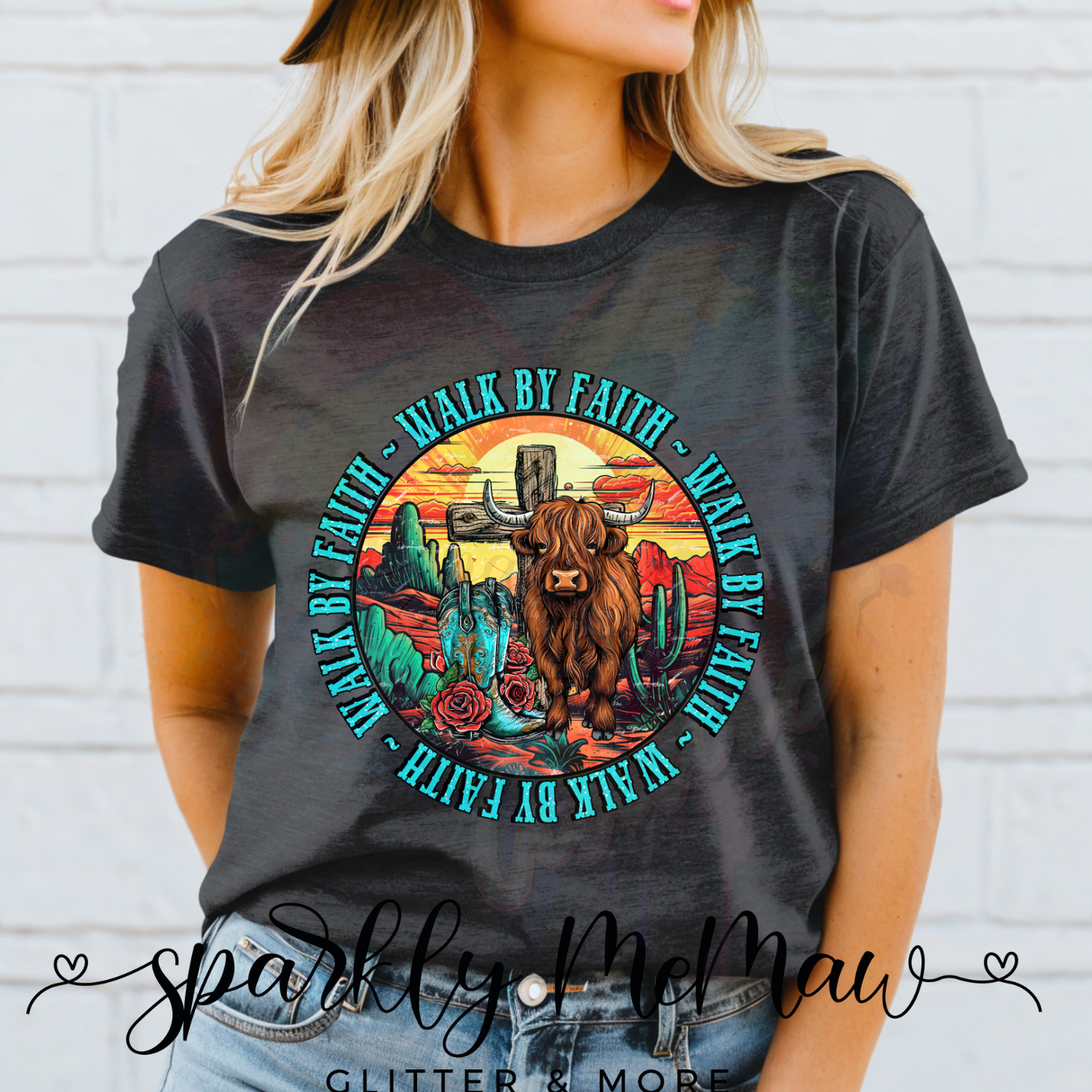 Walk By Faith 1 Ready to Press DTF Transfer (Fabrics only)