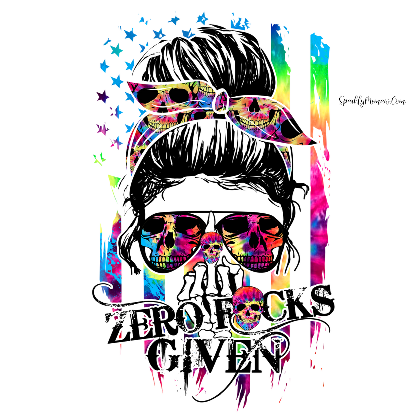 Zero F given Messy Bun Uv DTF Decal (2 sizes avail)
