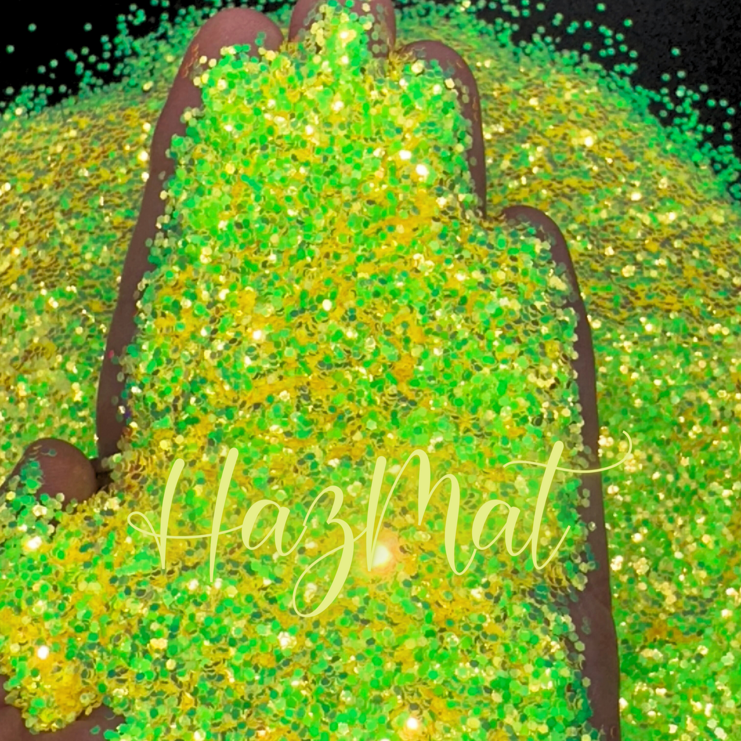 HazMat Mini Chunky Glitter (yellow/Green Shift)