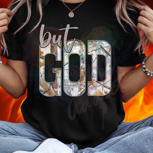 But God  Ready to Press DTF Transfer (Fabrics only)