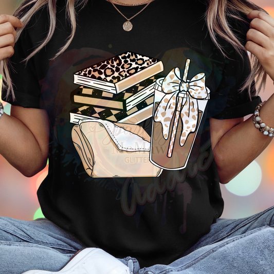 Neutral Book Babe Ready to Press DTF Transfer (Fabrics only)