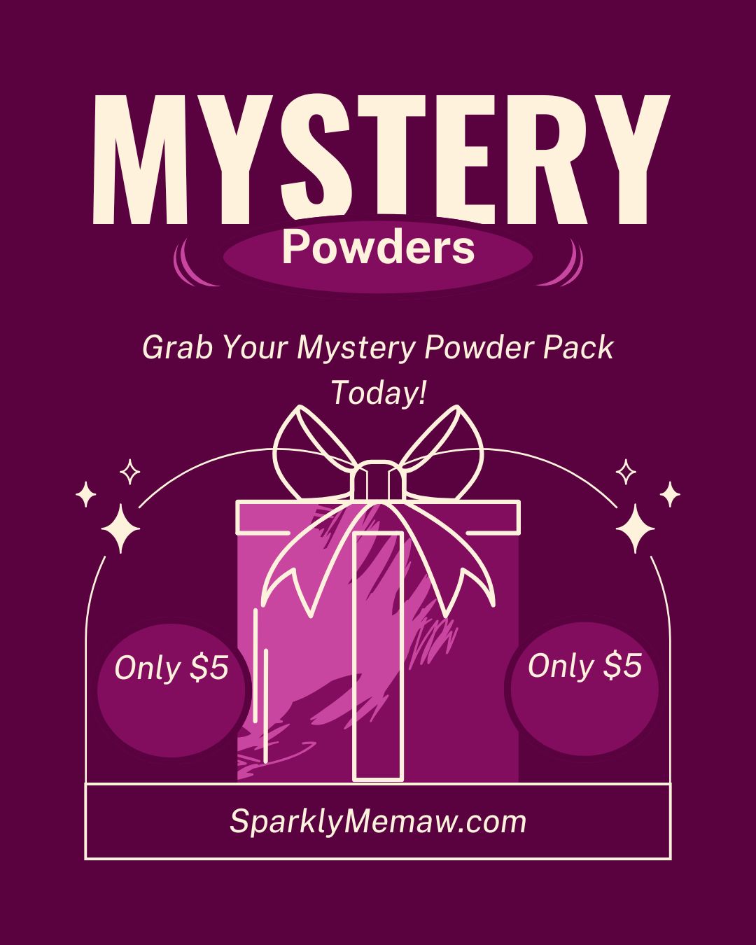 Mystery powder pack
