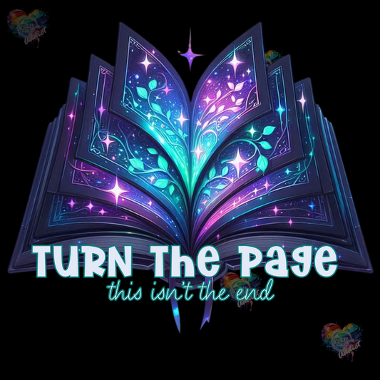 Turn the Page UV DTF Decal