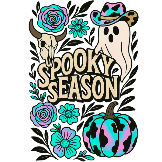 Spooky Season Cowboy Ghost UV DTF Decal