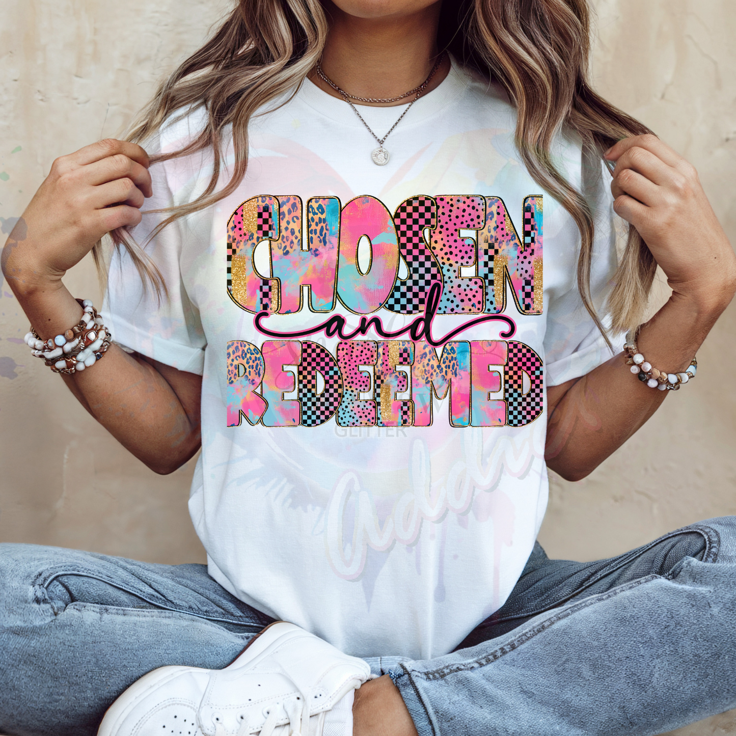 Chosen and Redeemed Ready to Press DTF Transfer (Fabrics only)