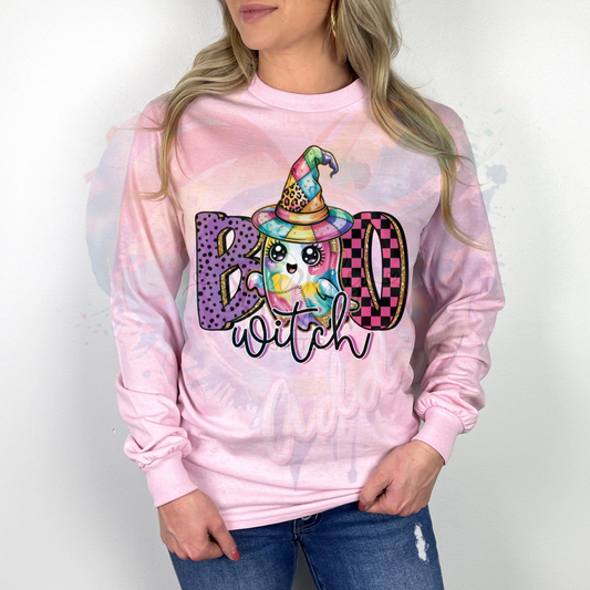 Boo Witch 2 Ready to Press DTF Transfer (Fabrics only)