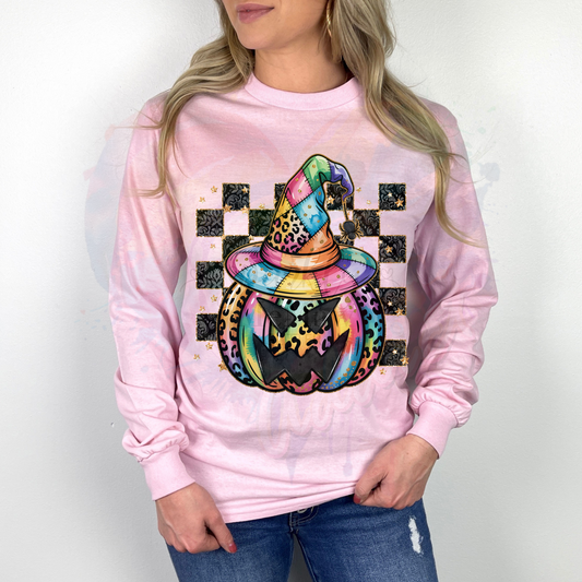 Jackolantern Witch Ready to Press DTF Transfer (Fabrics only)