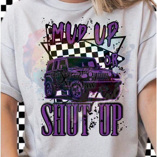 Purple J e e p  Ready to Press DTF Transfer (Fabrics only)