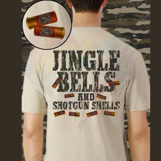 Jingle bells Shells Ready to Press DTF Transfer (Fabrics only)