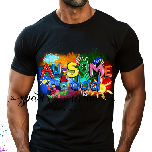 Au some Dad Ready to Press DTF Transfer (Fabrics only)