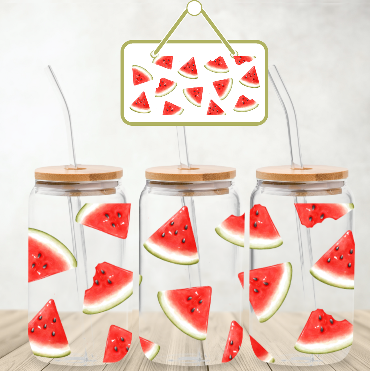 Watermelon UV DTF Decal Sheet