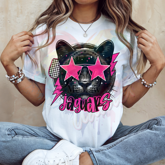 Jaguars 3 mascot  Ready to Press DTF Transfer (Fabrics only)