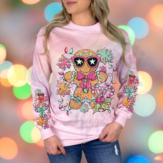 Gingerbread 2  Ready to Press DTF Transfer (Fabrics only)