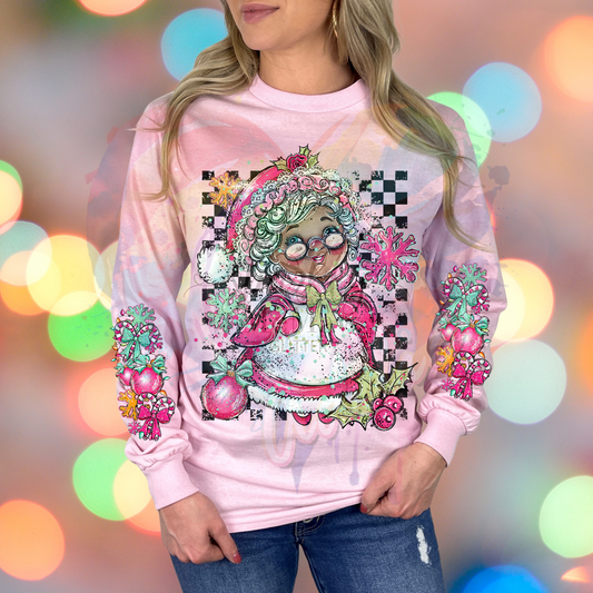 Mrs. Claus 3  Ready to Press DTF Transfer (Fabrics only)