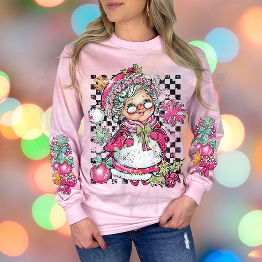 Mrs. Claus 4  Ready to Press DTF Transfer (Fabrics only)