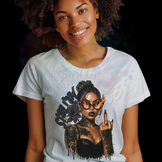 Stay Mad 1 Ready to Press DTF Transfer (Fabrics only)