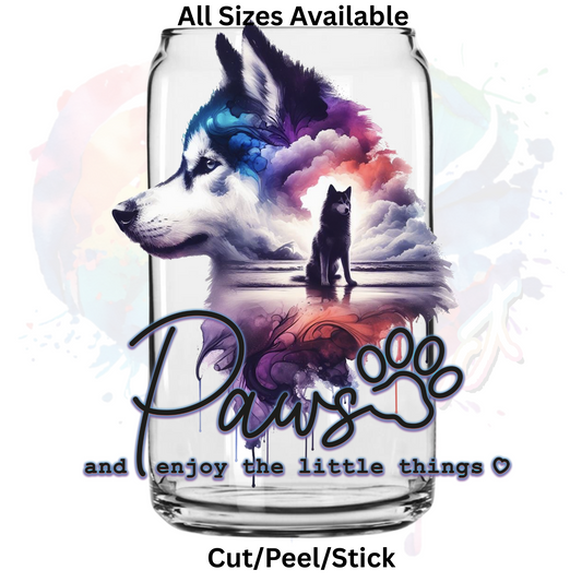 Paws Wolf UV DTF Decal